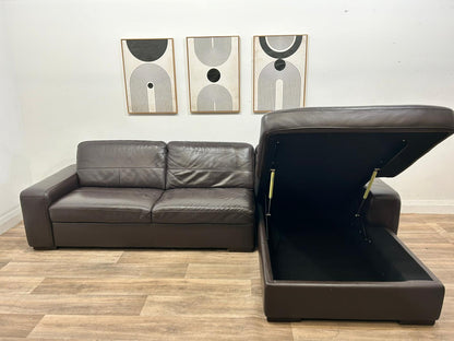 Genuine Leather Sectional Sofa