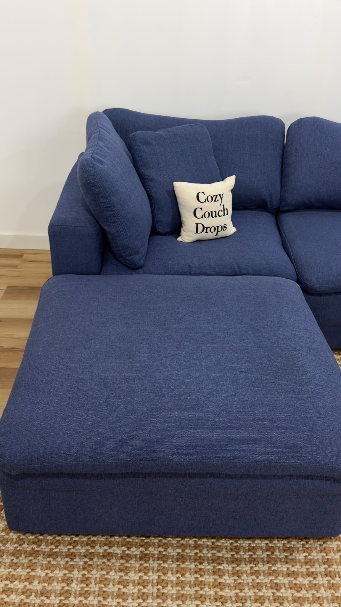 Blue 4pc Modular Sofa 118”