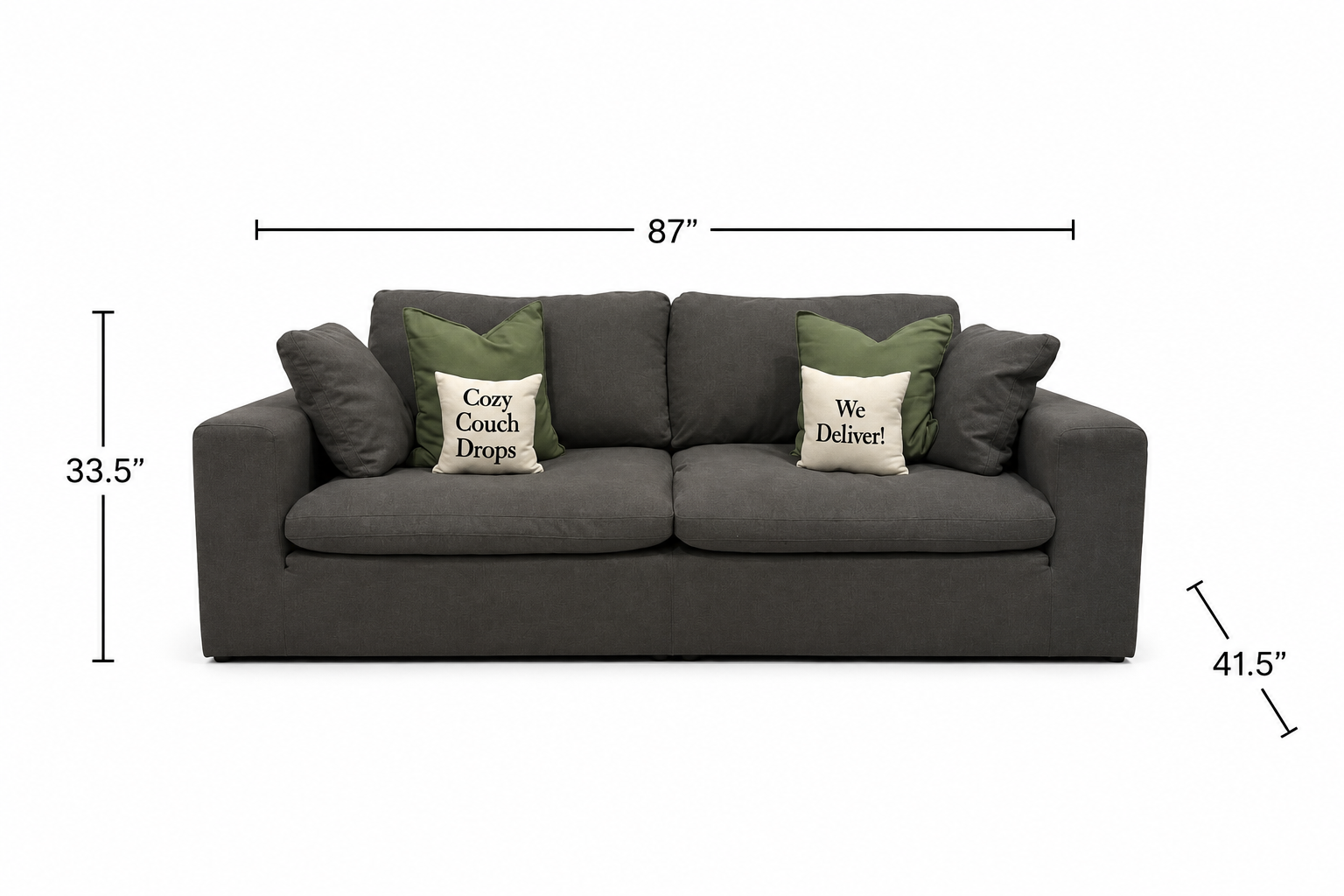 Structube Soft 3 Seater Sofa