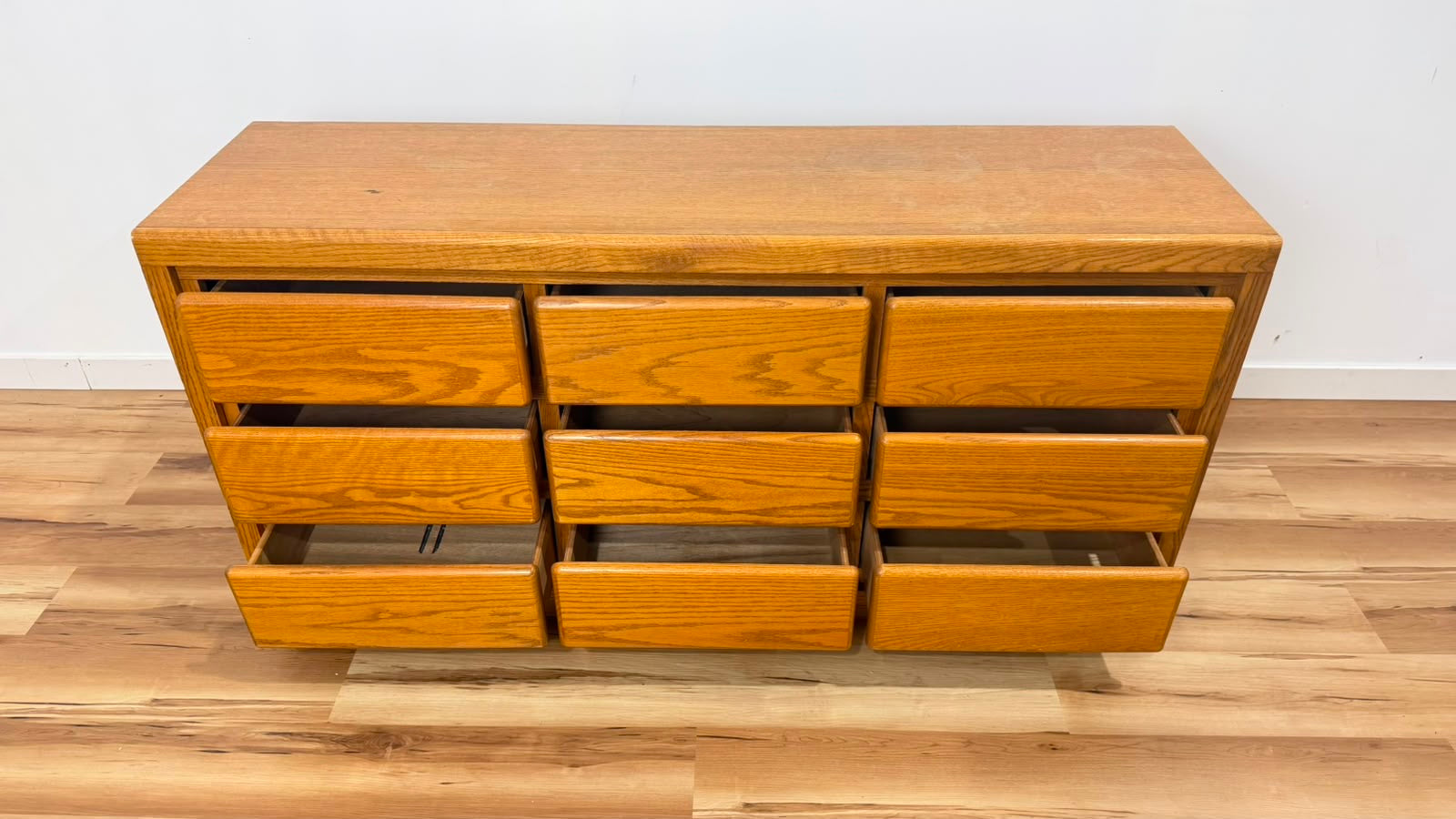 Westmark Furniture 9 Drawer Dresser- Oak