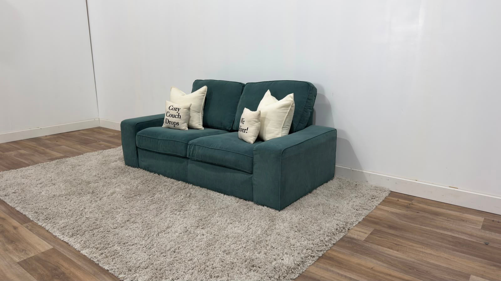 Turquoise Ikea 2 Seater Loveseat