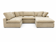 Snug Modular Sofa 4pc + Ottoman - Sand