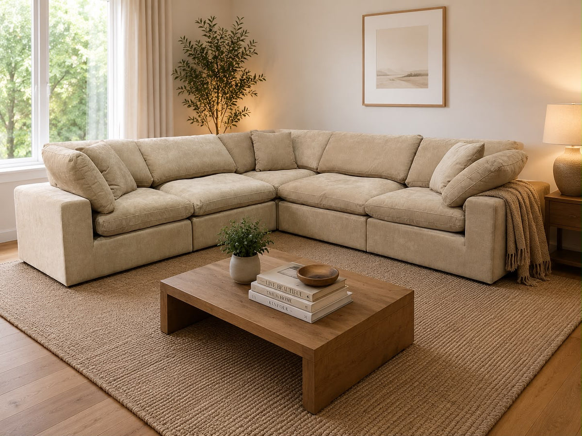 Snug Modular Sofa - Sand - 5pc