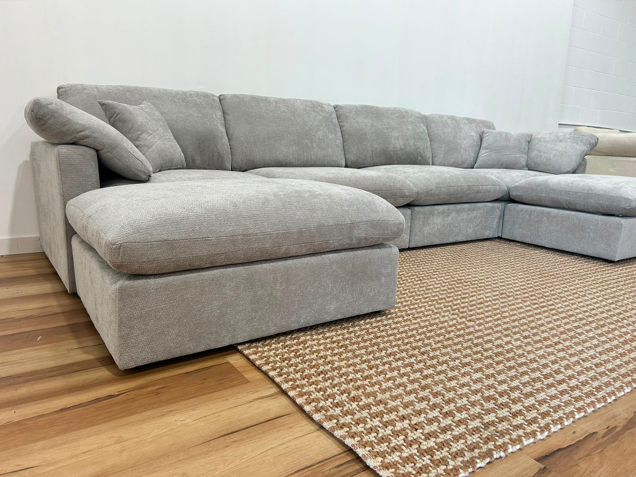 The Nest Modular Sofa 6pc Light Grey