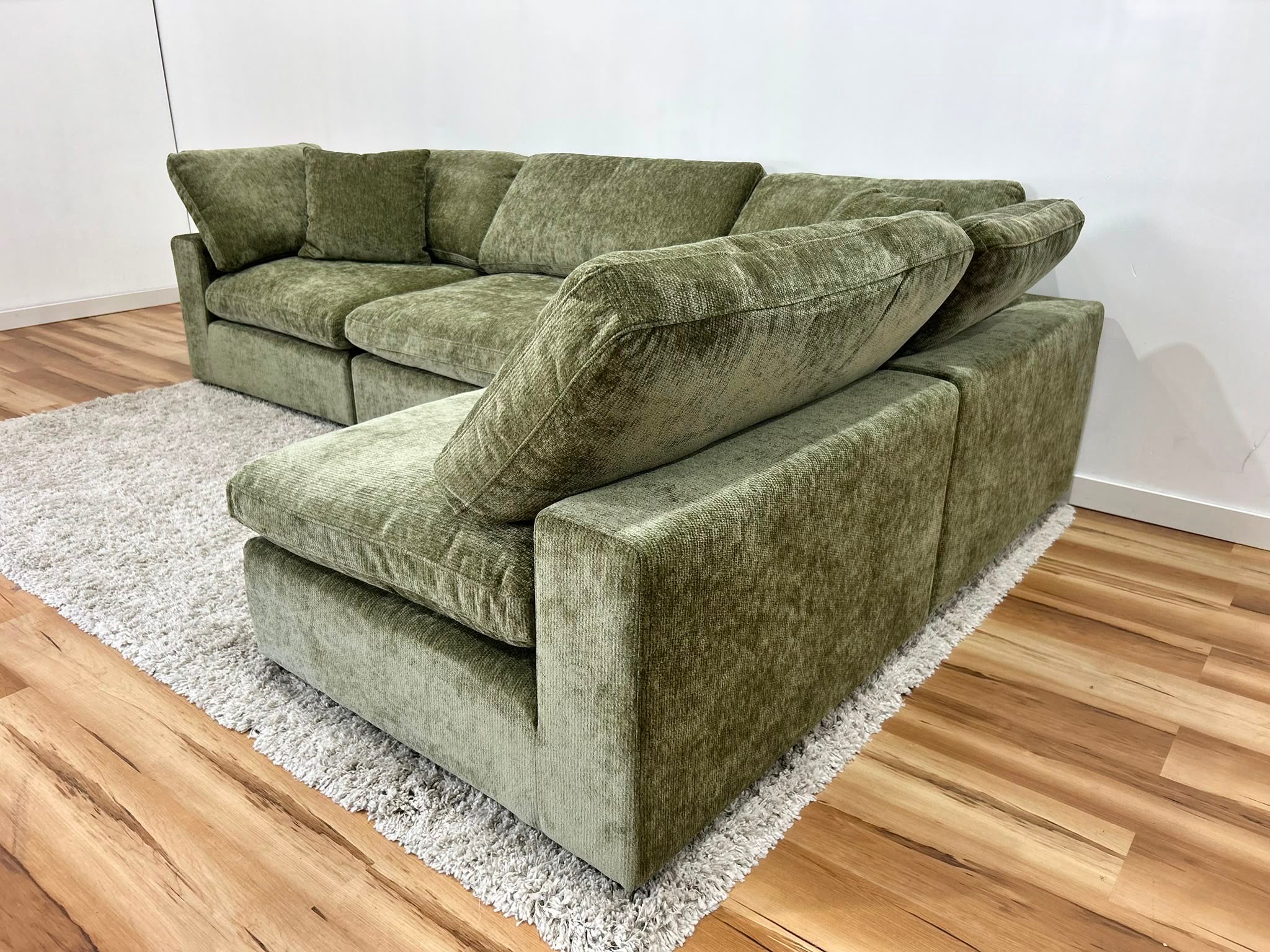 Snug Modular Sofa 4pc - Olive Green