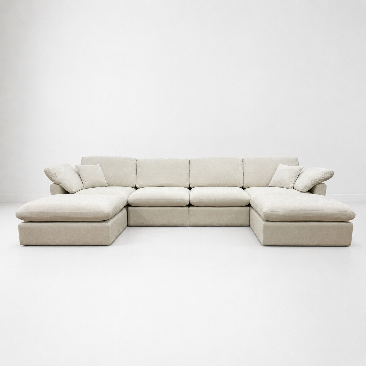 The Nest Modular Sofa 6pc Cream