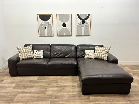 Genuine Leather Sectional Sofa