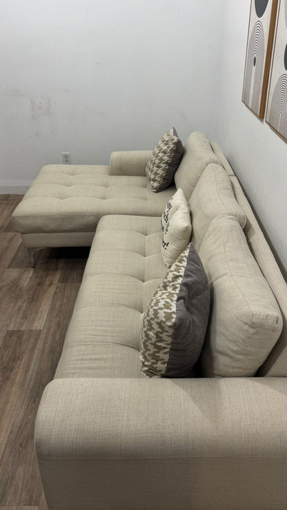 Scan Designs Tufted Sectional Sofa