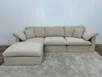 New Modular 4pc Sofa Beige