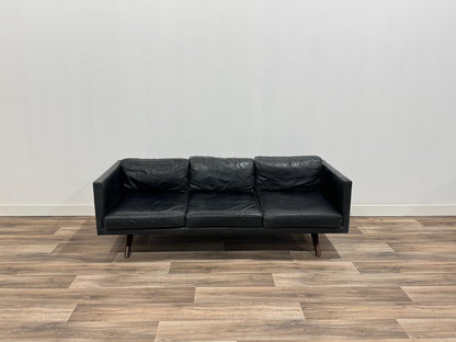 West Elm Brooklyn Distressed Leather Sofa