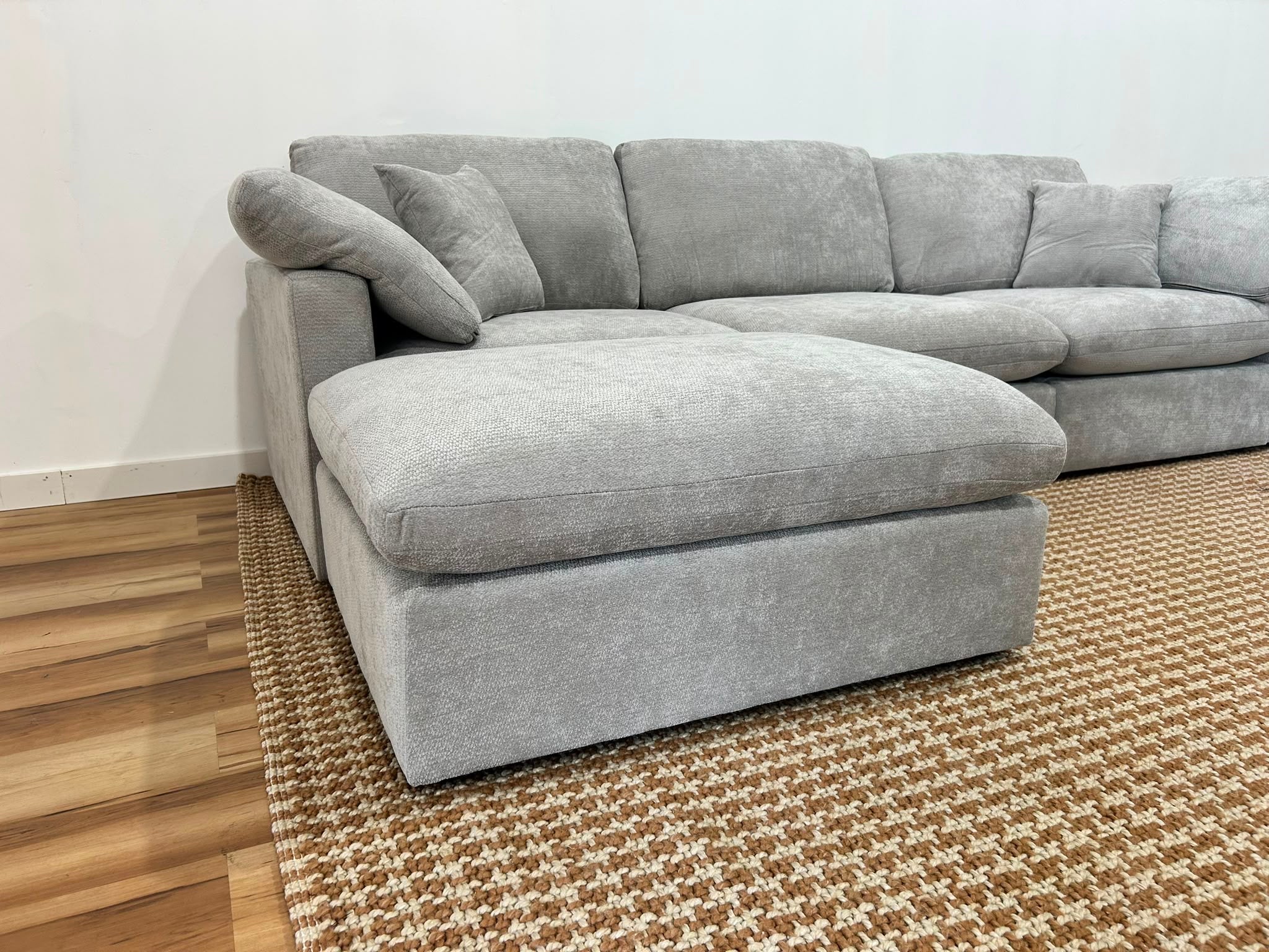 The Nest Modular 4pc Sofa Light Grey