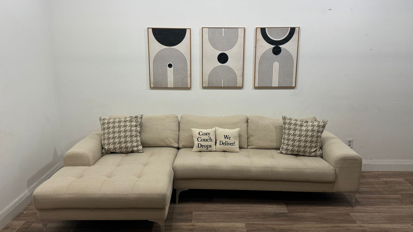 Scan Designs Tufted Sectional Sofa