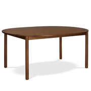 Article Heidi 48" - 67.75" Extendable Round Dining Table - Walnut