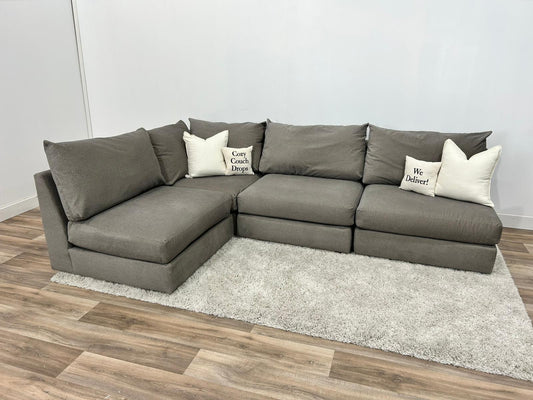Khaki/Grey Modular Sofa