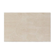Article Clem 5 X 8 Wool Rug - Arch Cream + Stein Rug Pad
