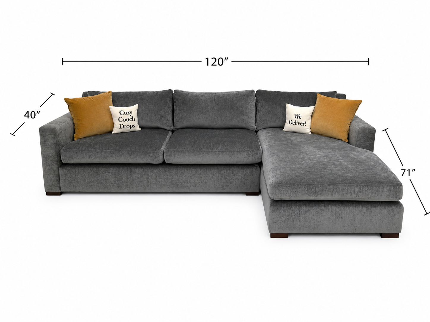 Montauk Stanley Sectional Sofa 120”