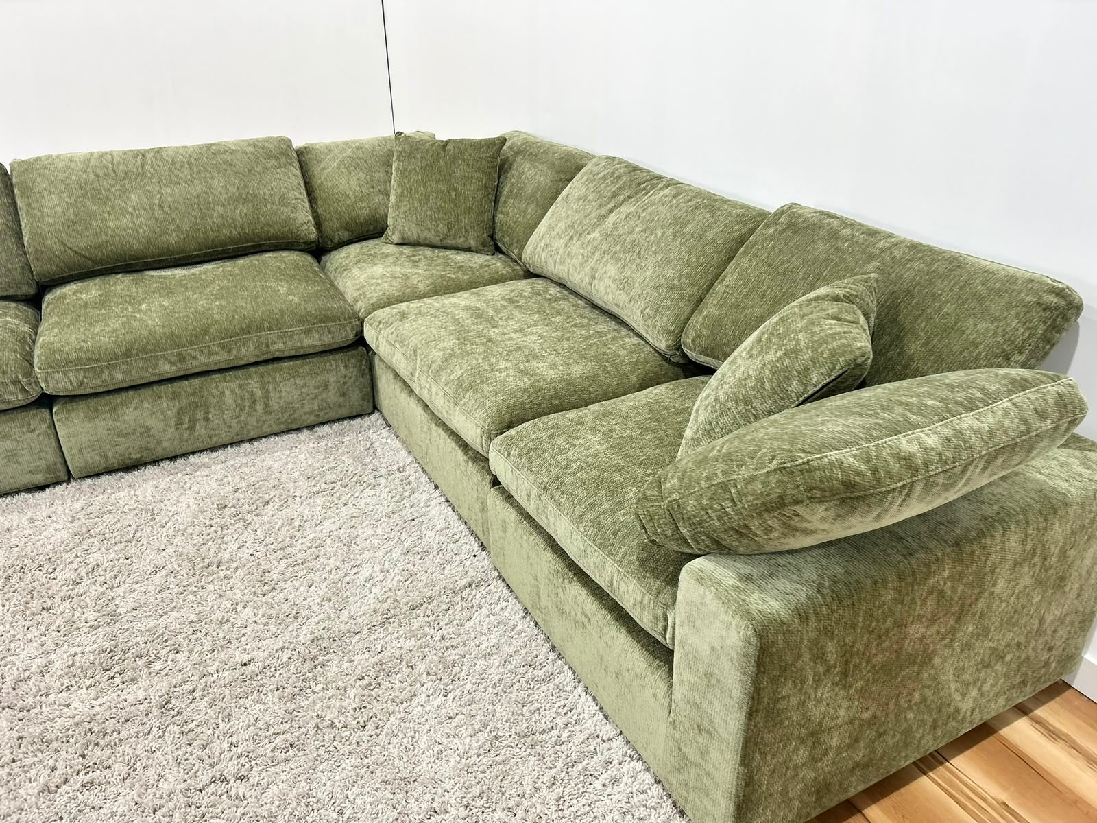 Snug Modular Sofa 5pc - Olive Green
