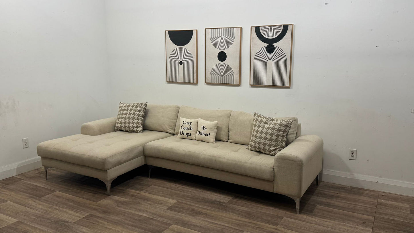 Scan Designs Tufted Sectional Sofa