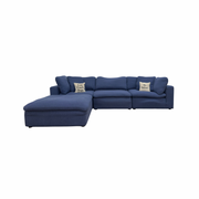 Blue 4pc Modular Sofa 118”
