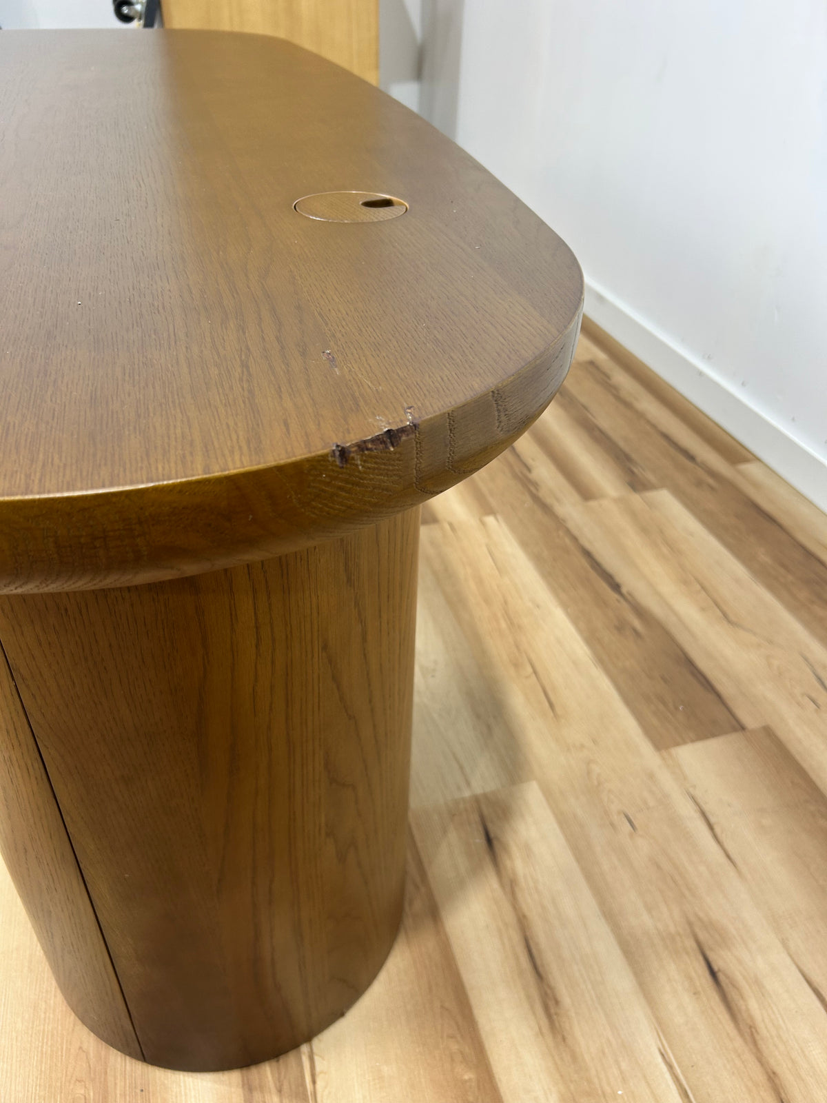 Baarlo 58.5" Desk - Smoked Oak