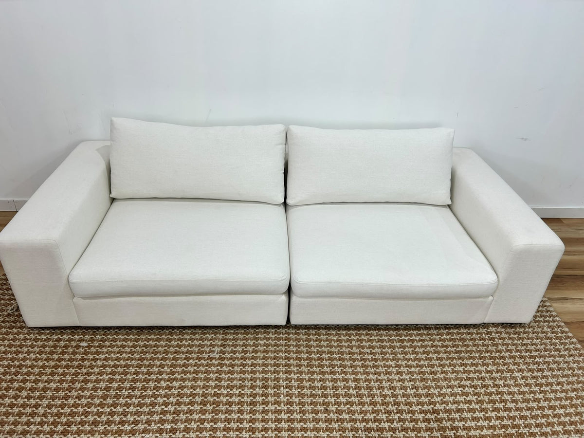 White Modular Sofa 98”