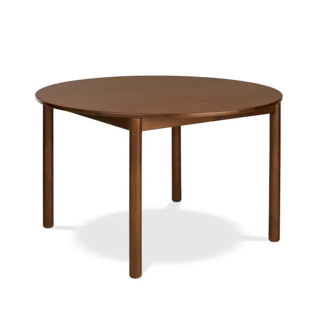 Article Heidi 48" - 67.75" Extendable Round Dining Table - Walnut
