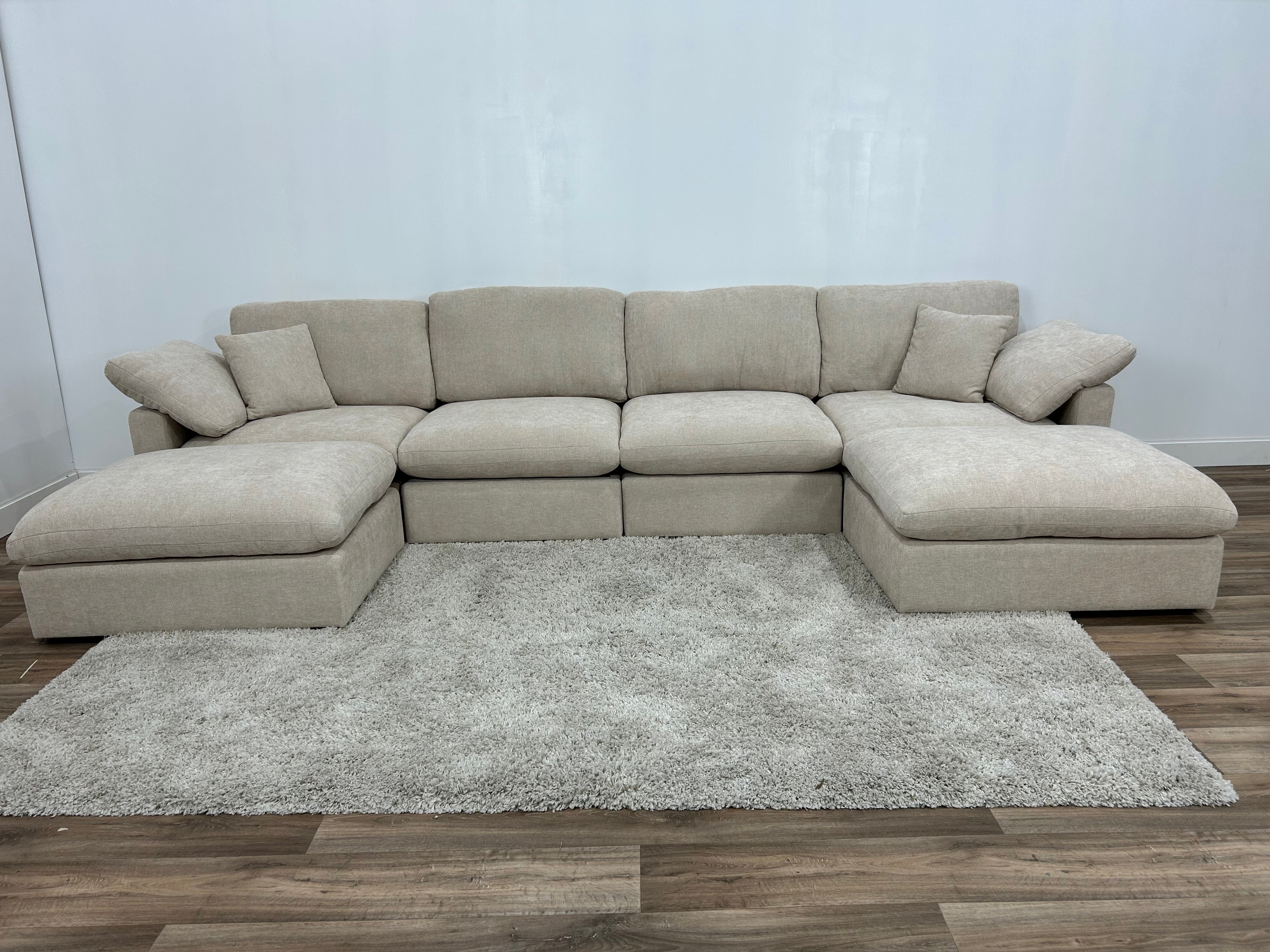 New Modular Sofa 6pc Beige - Pre-Order (Back in stock early June)