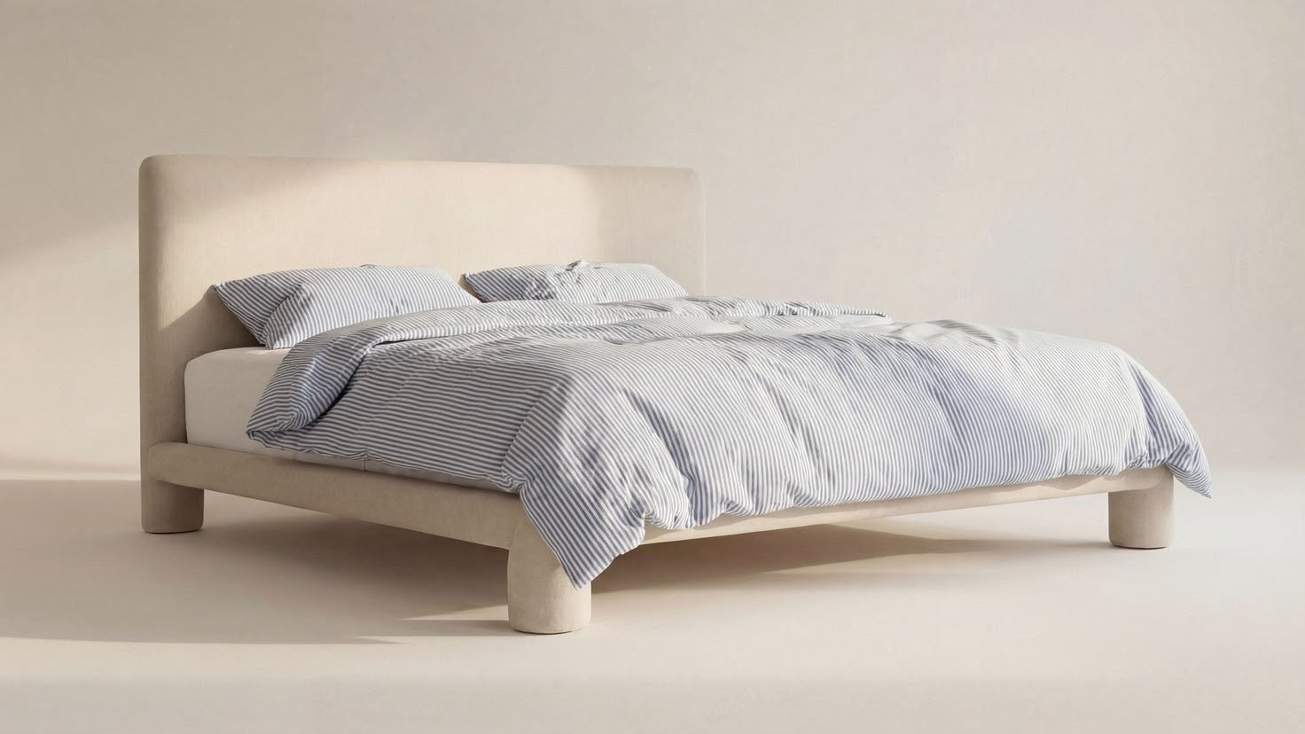 Sunday’s Lunar King Bed Frame - Latte