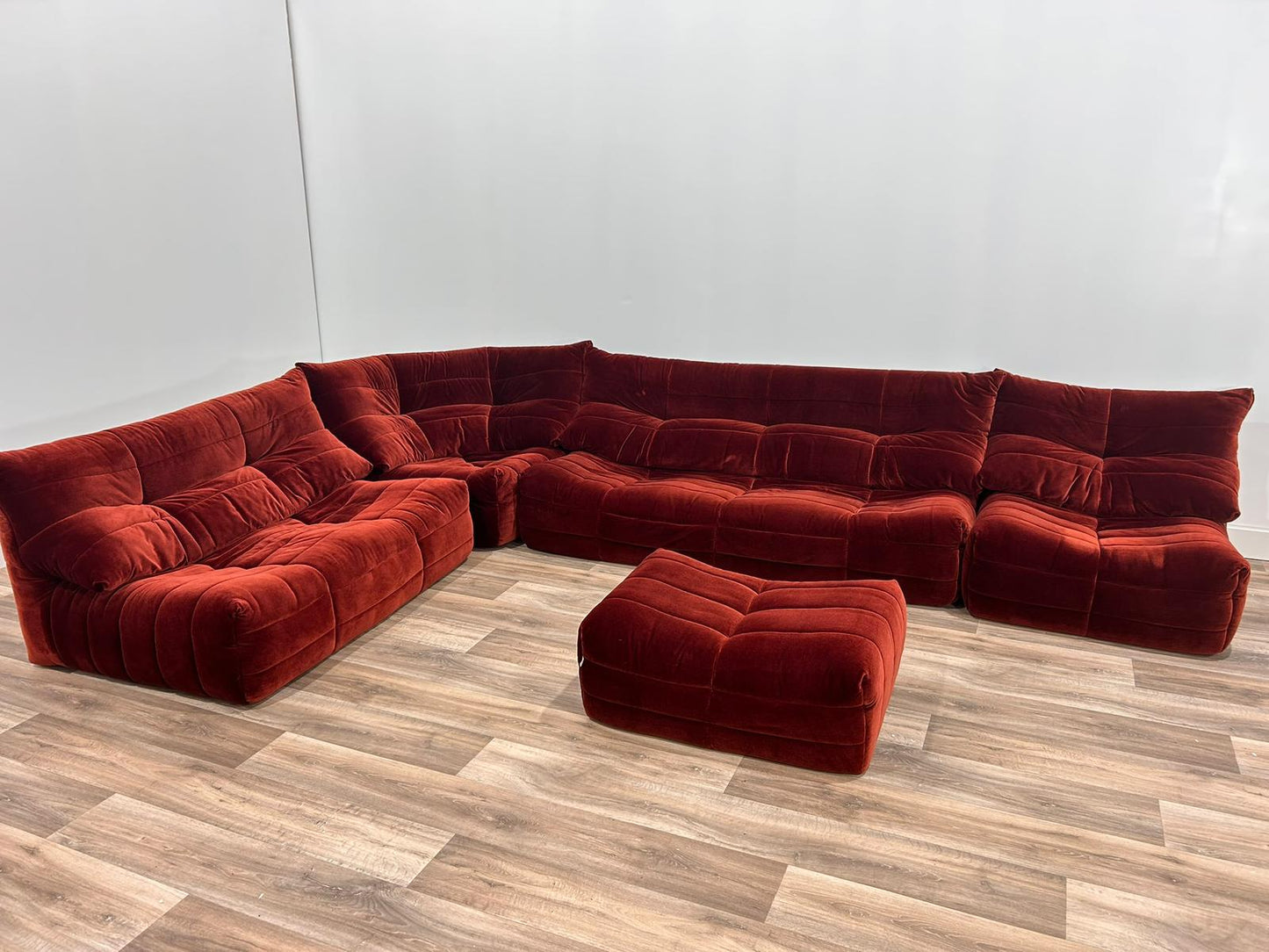 R.S Furniture Inc modular velvet sofa