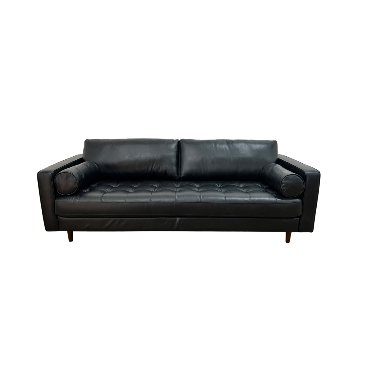 MCM Style Leather Sofa 88"