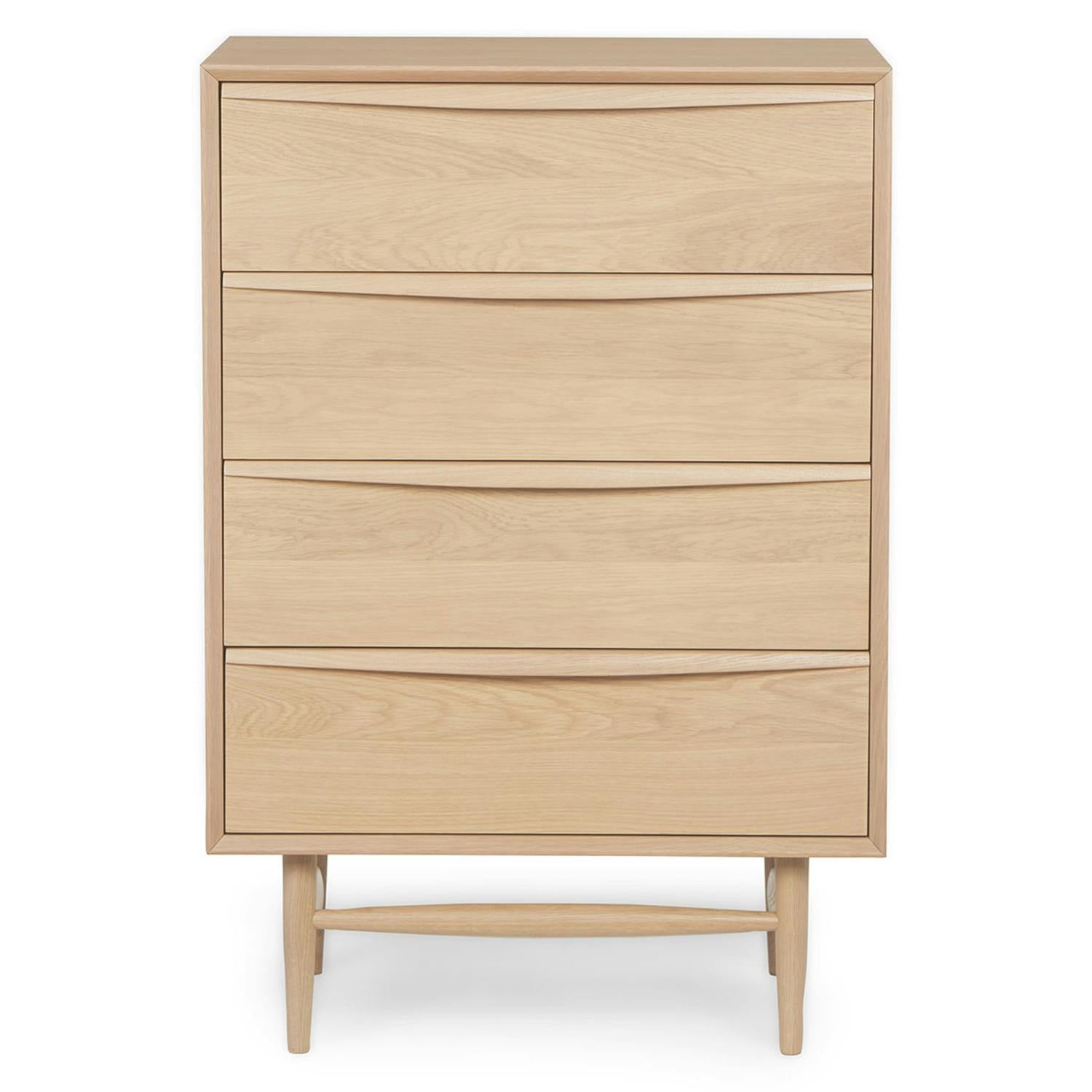 Article Lenia 4-Drawer Chest - White Oak