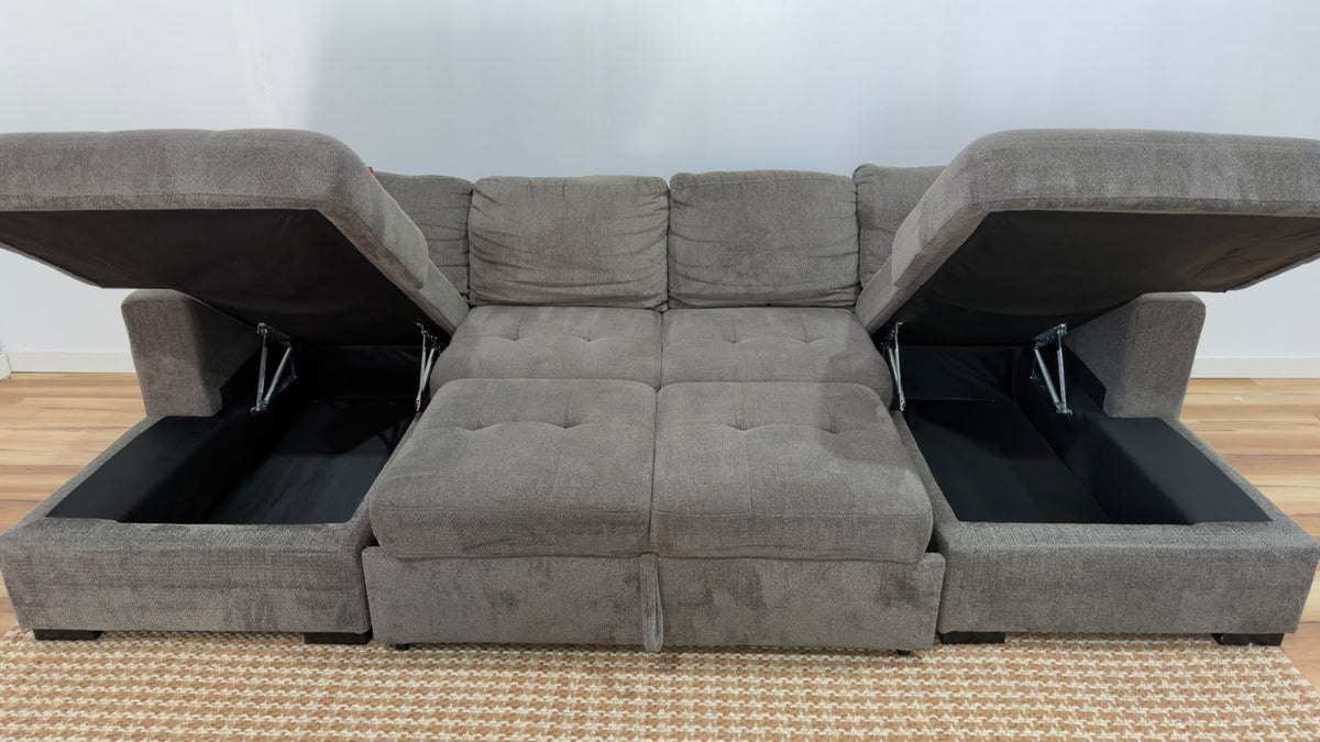 The Brick Legend U-Shape Sofabed 129”