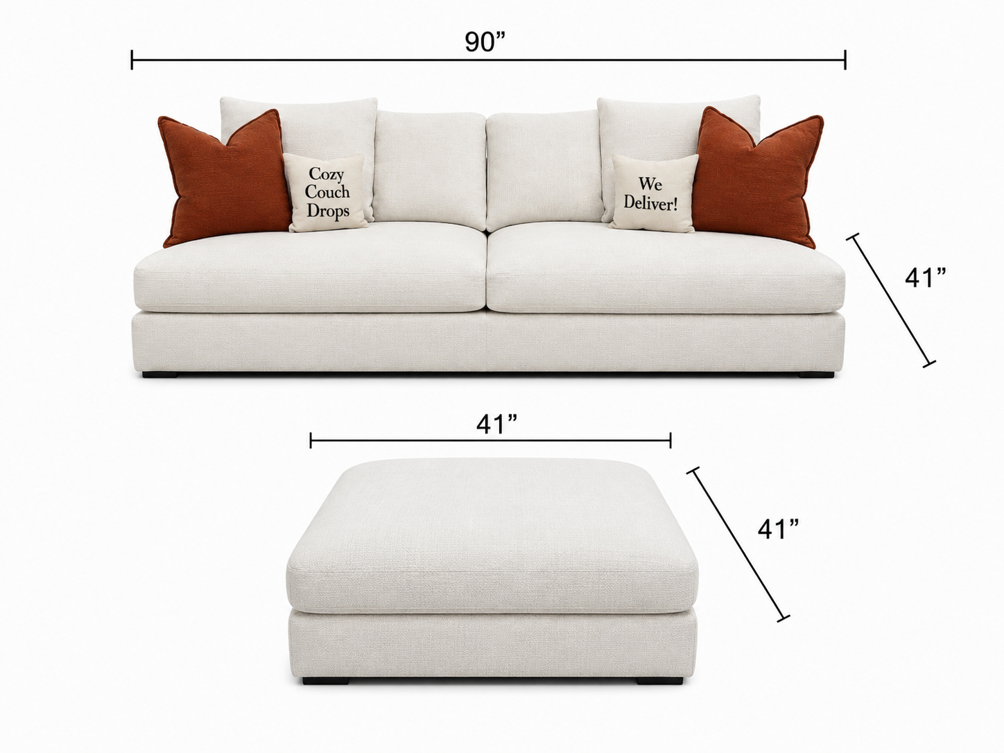 Camerich Cloud Modular Sofa + Ottoman