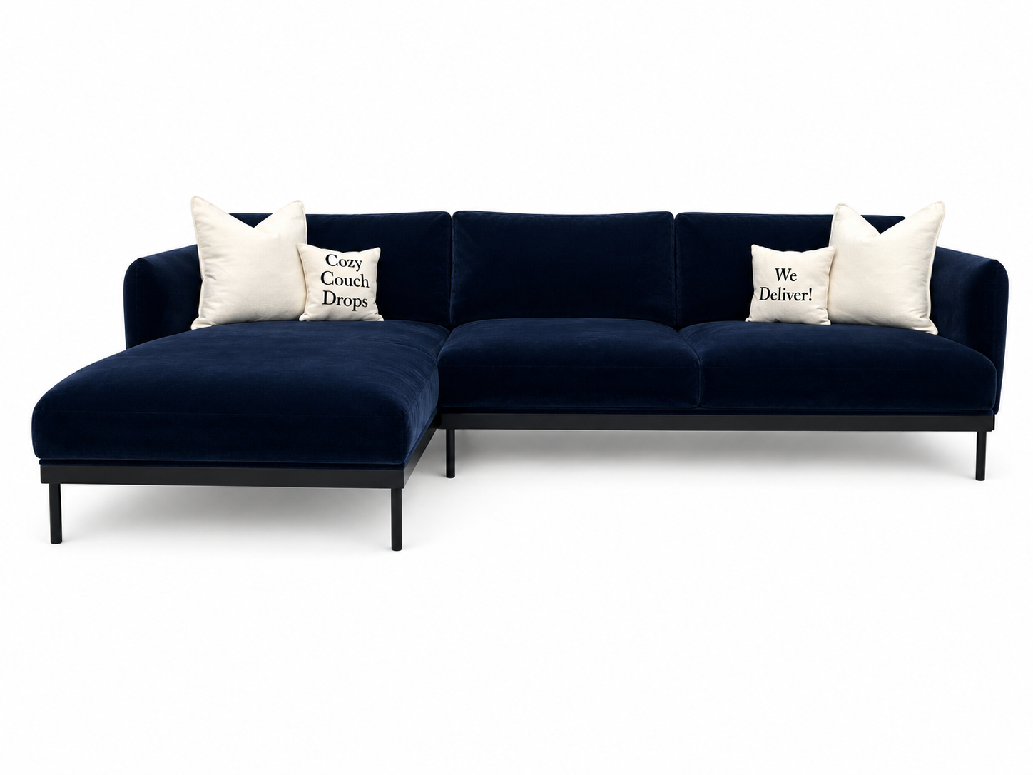 Velvet IKEA Appleyard Sectional Sofa