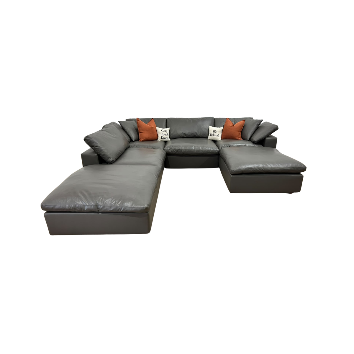 Modway Vegan Leather Cloud Modular Sofa