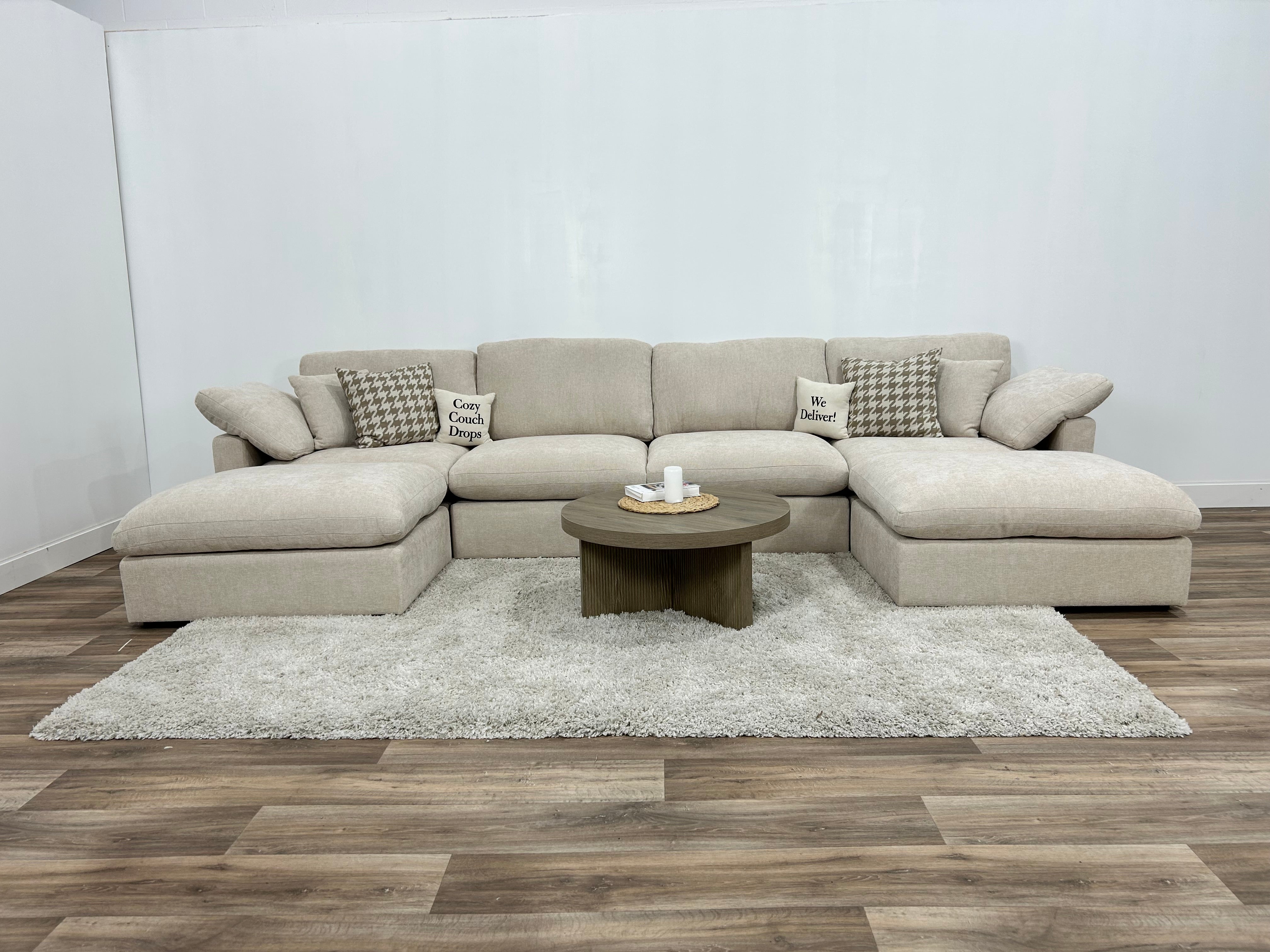 New Modular Sofa 6pc Beige - Pre-Order (Back in stock early June)