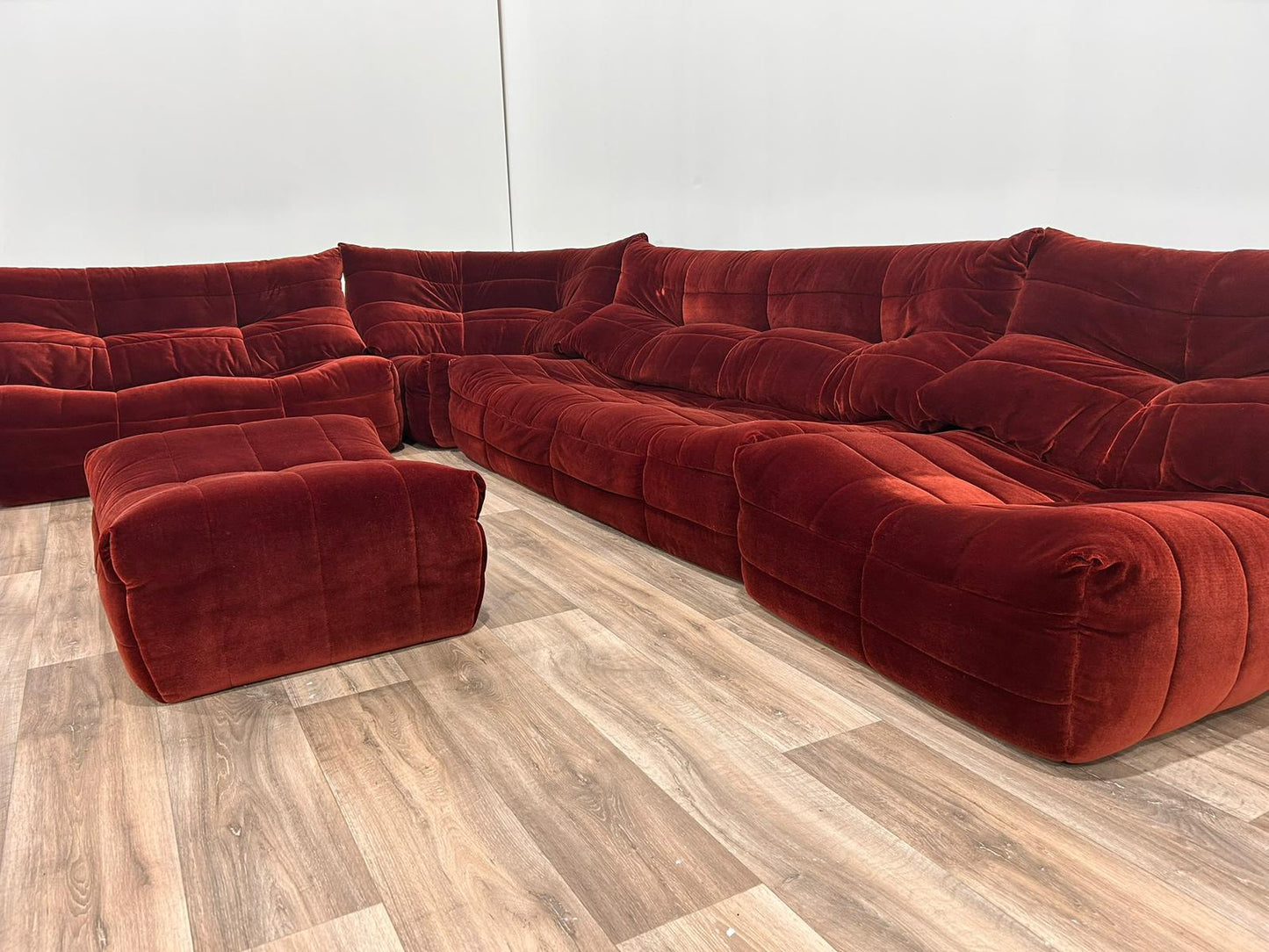 R.S Furniture Inc modular velvet sofa