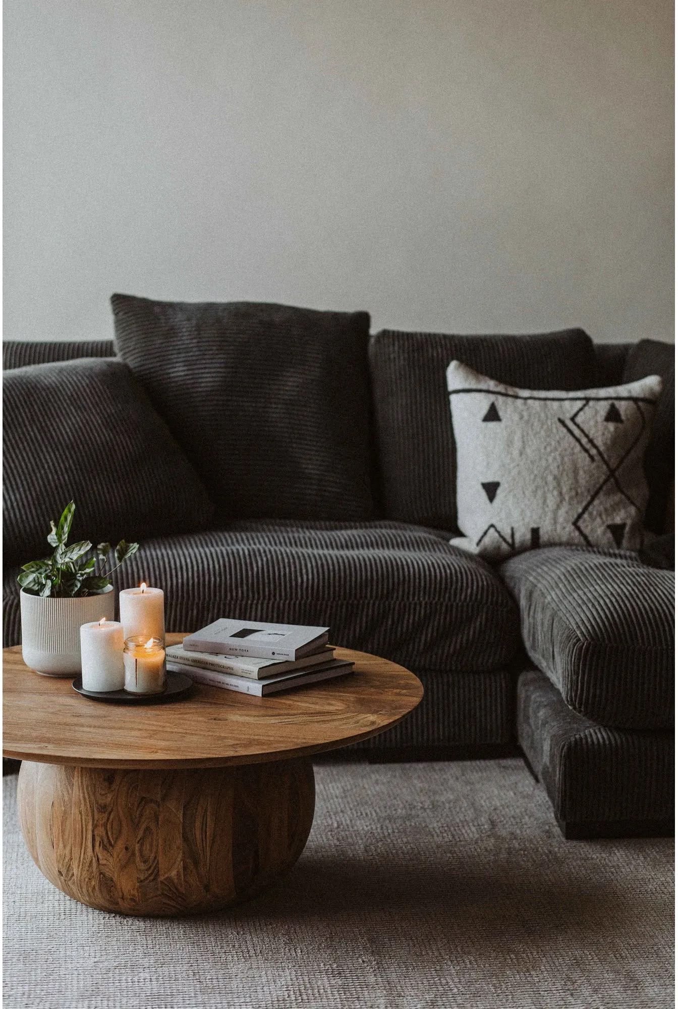 Moe’s Plunge Sectional Sofa 106”
