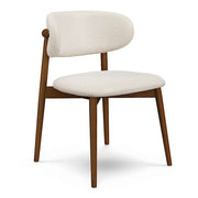 Article Odin Dining Chair - Walnut And Camelia Ivory