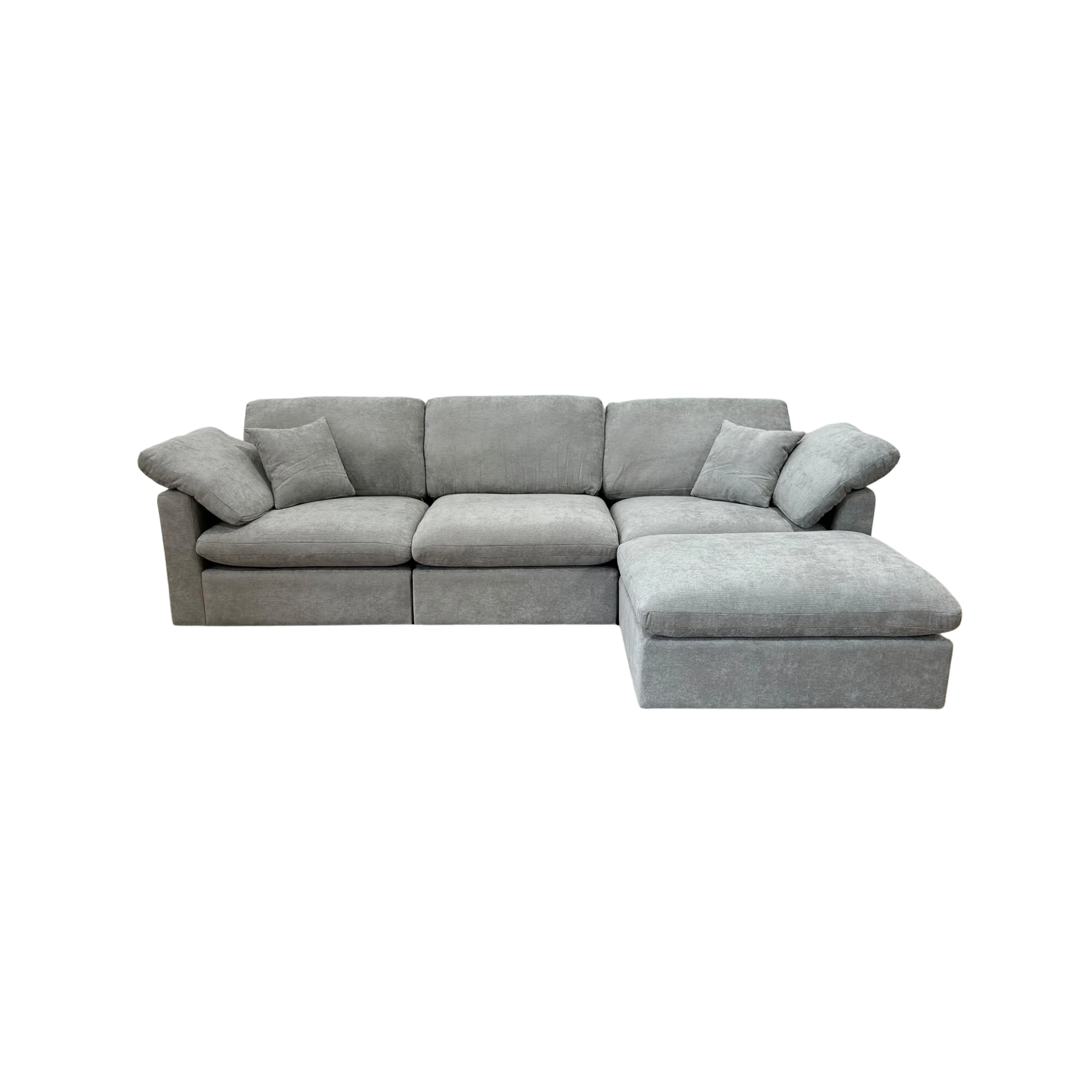 The Nest Modular 4pc Sofa Light Grey