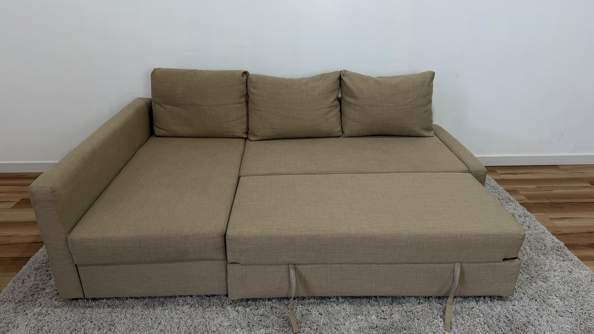 Beige Ikea Friheten Reversible Sofabed 90”