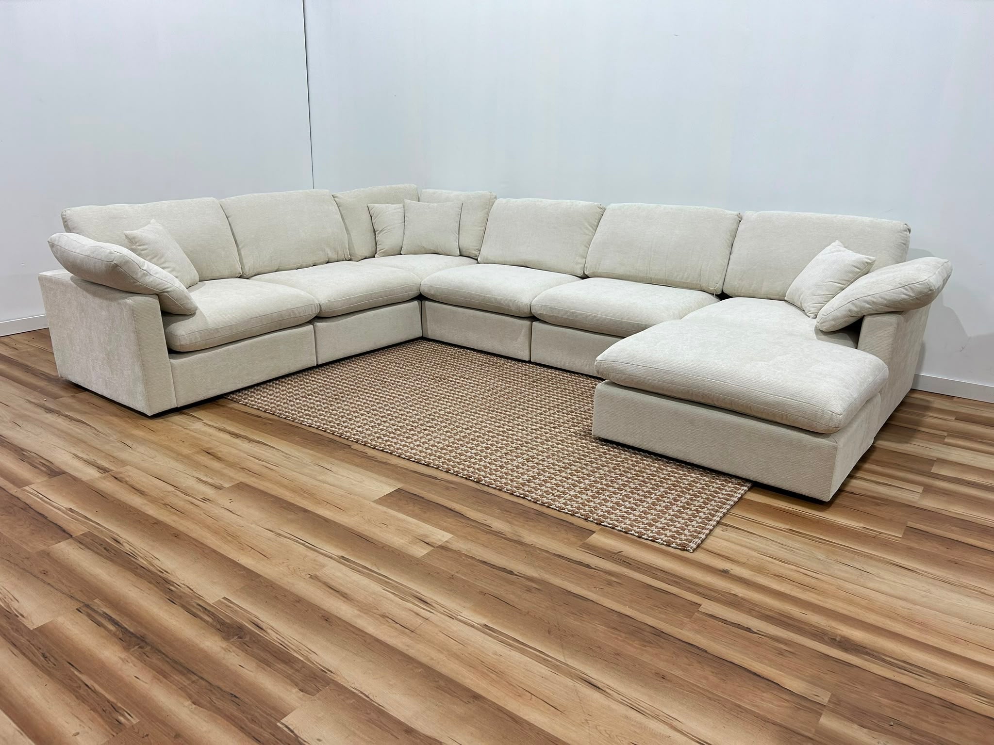 The Nest Modular Sofa 7pc Cream