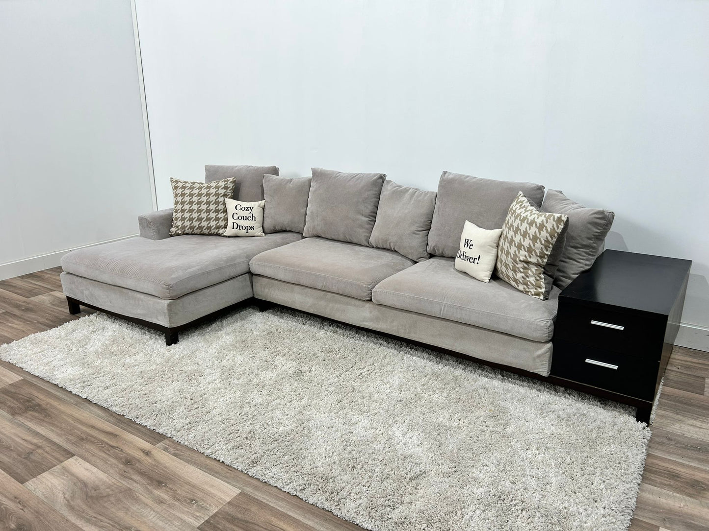 Microfibre suede Sectional Sofa