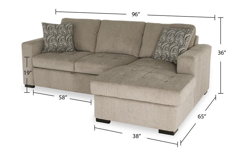Brick Legend Sleeper Sectional