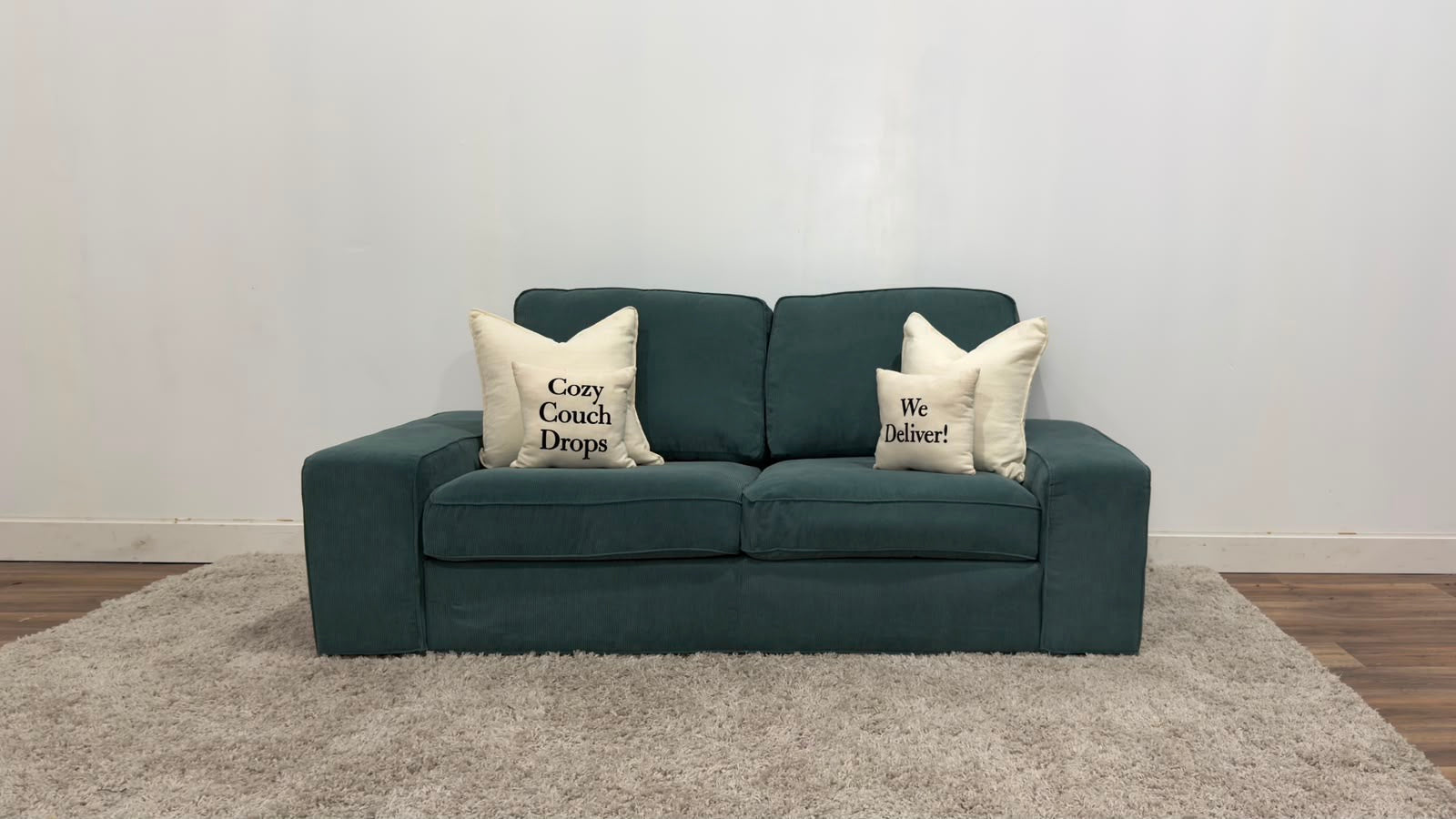 Turquoise Ikea 2 Seater Loveseat