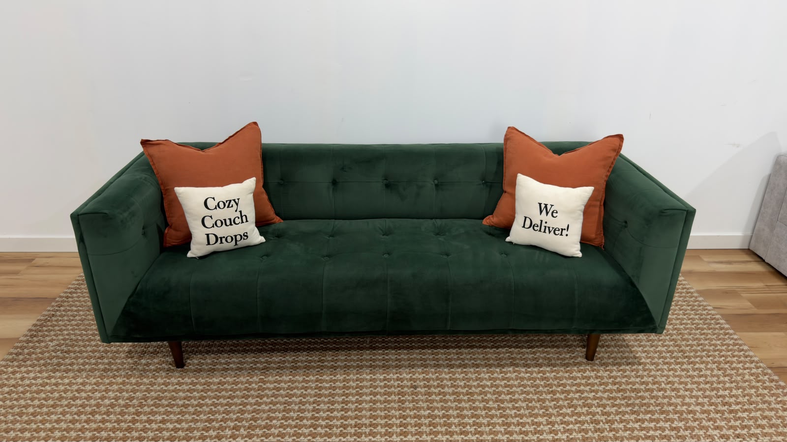 Structube Loretta Velvet 3 Seater Sofa 84”