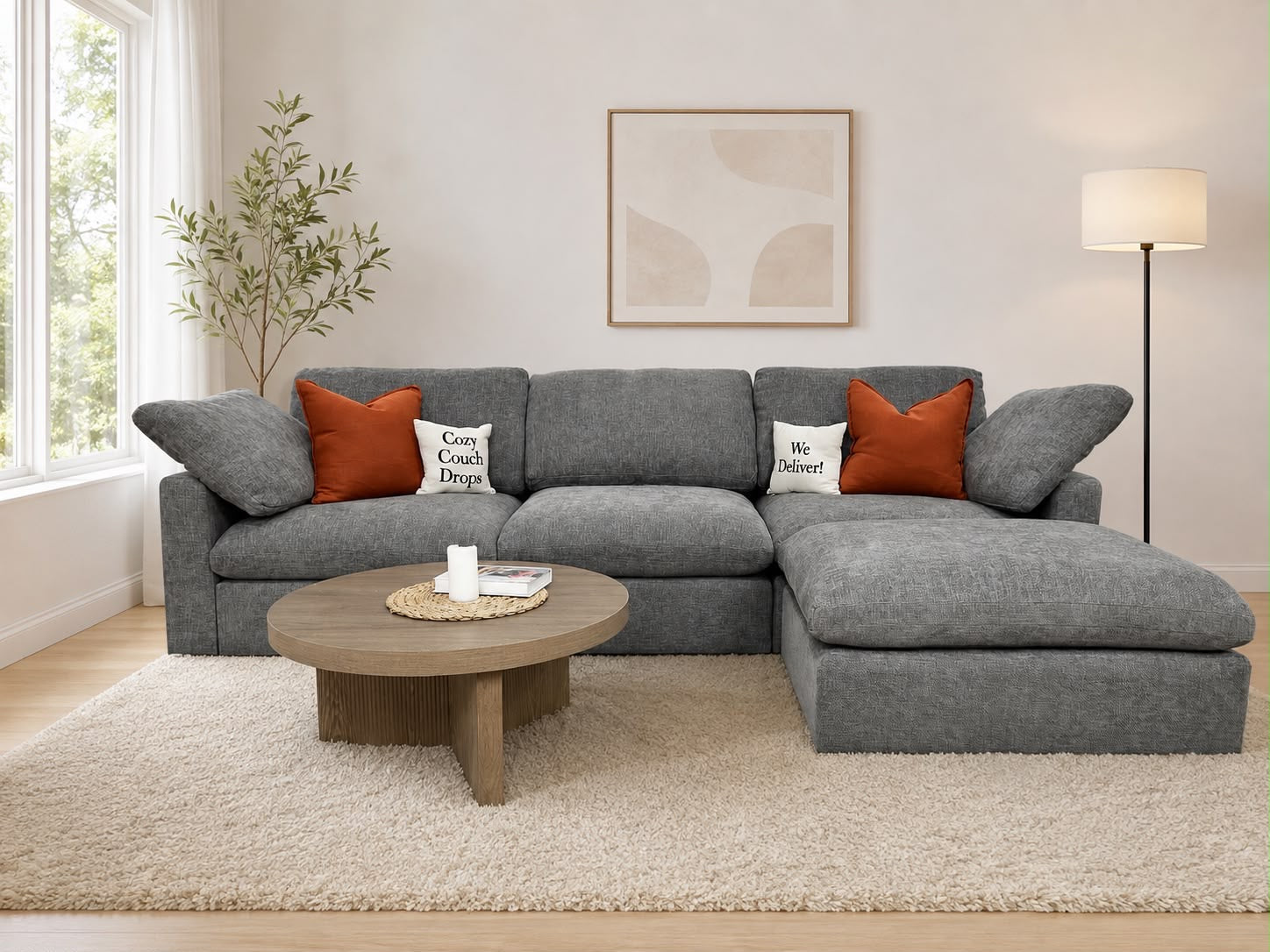 The Nest Modular Sofa 4pc Grey