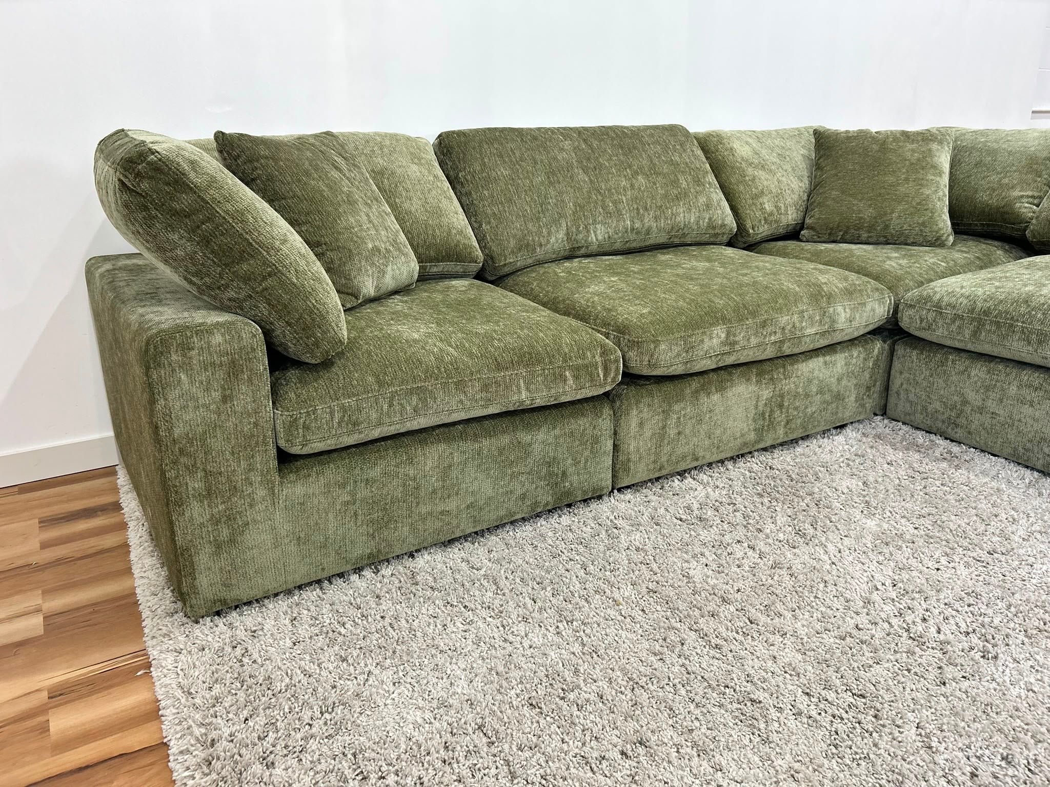 Snug Modular Sofa 4pc - Olive Green