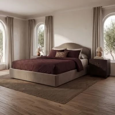 Moe’s Maggie Queen Storage Bed Frame - Taupe
