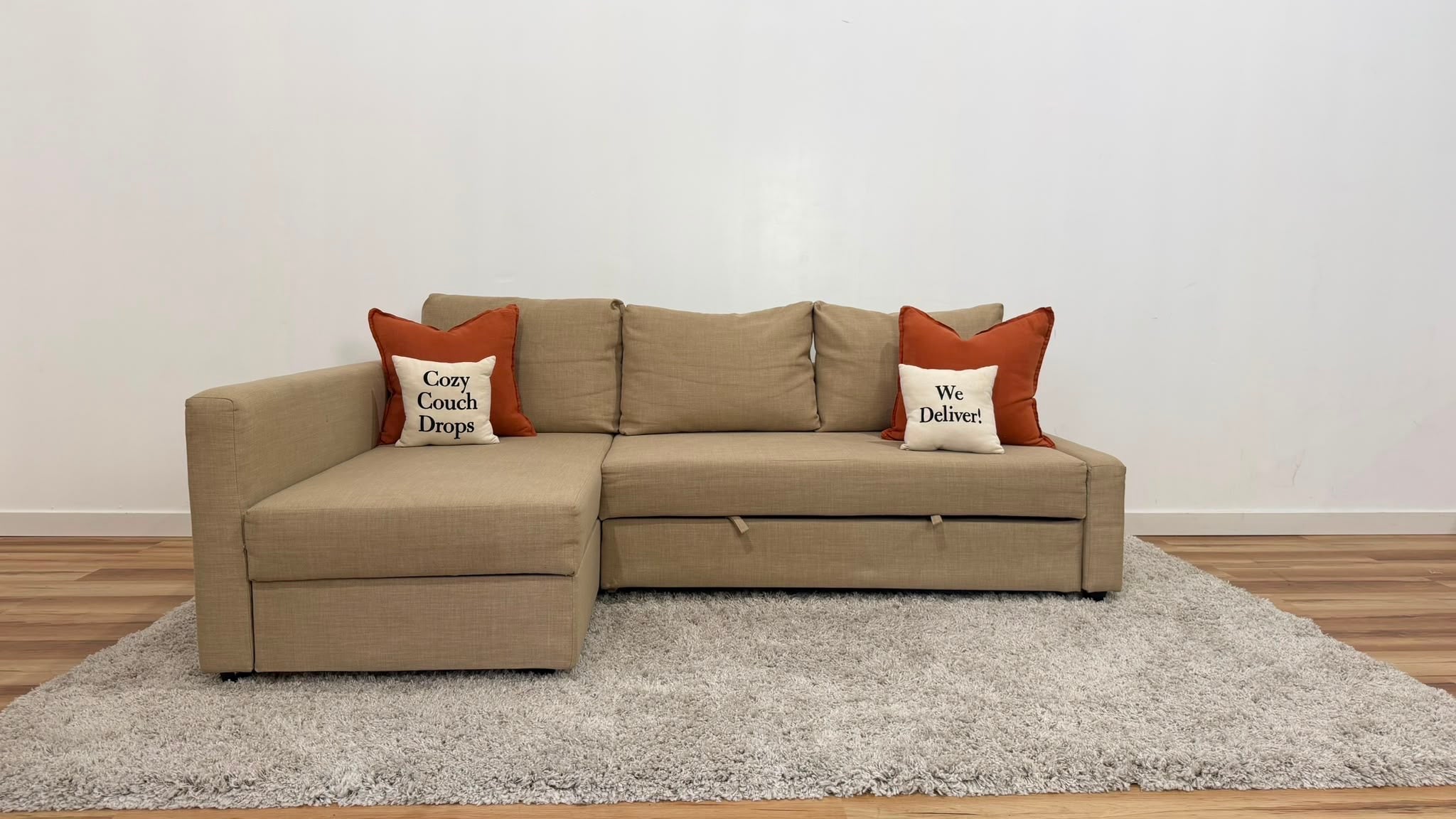 Beige IKEA Friheten Sofa Bed 90”